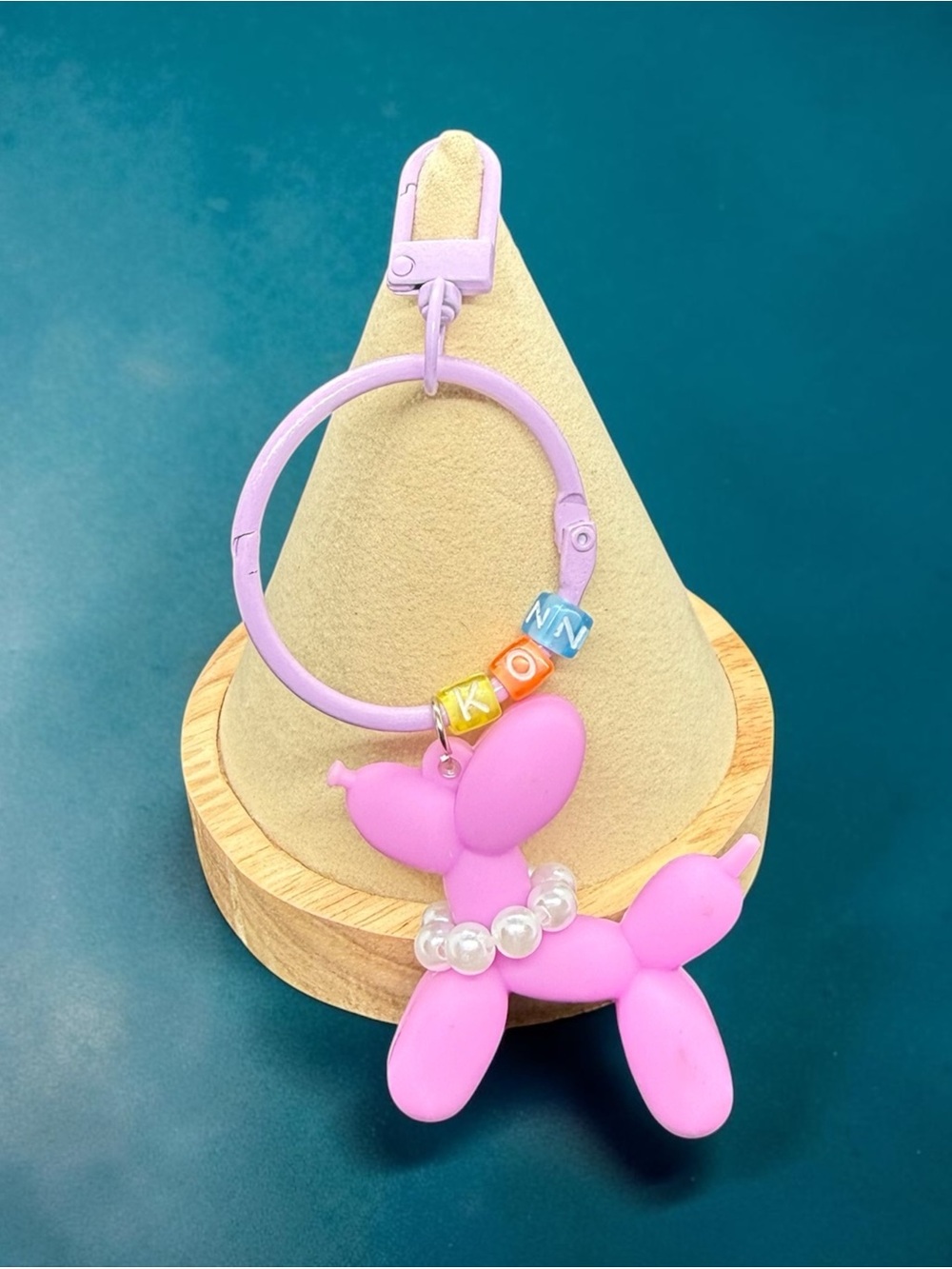 🏷️‼️5/$25🏷️‼️💜Purple Balloon Dog Keychain/Bag Charm/NIP💜